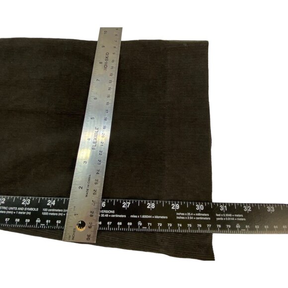 THEORY Max C Women Corduroy Flared Bottom Pant Sz 4 Dark Brown Casual Work 55-16 - Picture 8 of 12